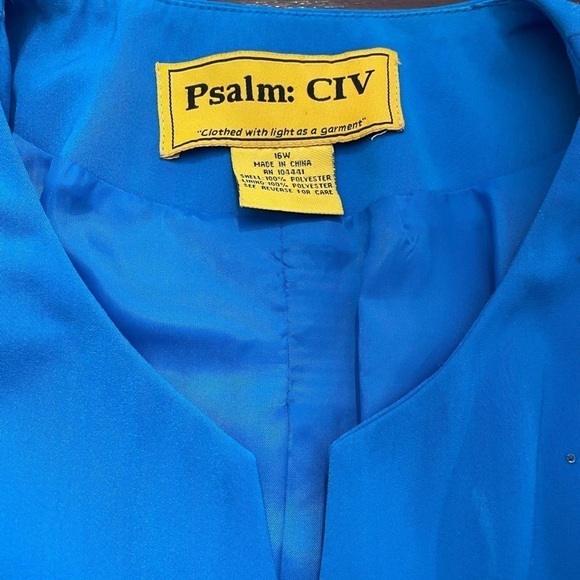 Psalm Civ formal Skirt suit women size 16W color blue new with tat. - Picture 4 of 6
